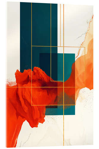Tableau en verre acrylique Retrometric - Chromatic Seventies I