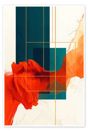 Wandbild Retrometric - Chromatic Seventies I - Philippe HUGONNARD