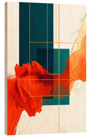 Tableau en bois Retrometric - Chromatic Seventies I - Philippe HUGONNARD