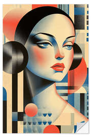 Wall sticker Retrometric - Colorful Minds II