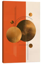 Tableau sur toile Retrometric - Goldy Moon II - Philippe HUGONNARD
