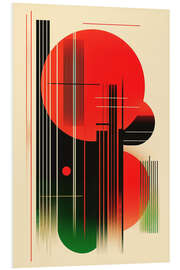 Hartschaumbild Retrometric - 70s Design Aesthetic