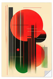 Wandsticker Retrometric - 70s Design Aesthetic