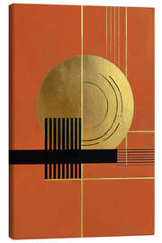 Canvas print Retrometrisch - Terra Golden II - Philippe HUGONNARD