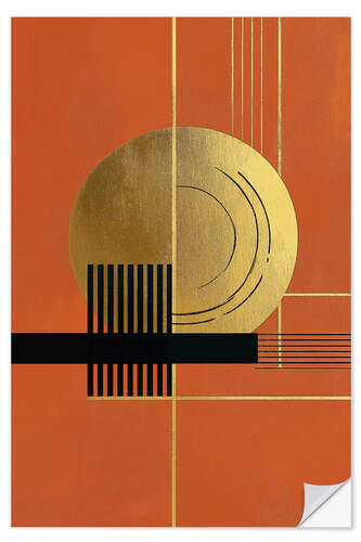 Wall sticker Retrometrisch - Terra Golden II