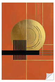 Wall sticker Retrometrisch - Terra Golden II