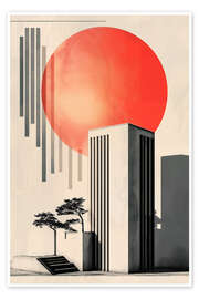 Wandbild Retrometric - Solar Design - Philippe HUGONNARD