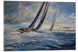 Tableau en verre acrylique Three yachts - Matthias Kriesel