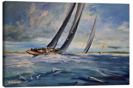 Canvas print Three yachts - Matthias Kriesel