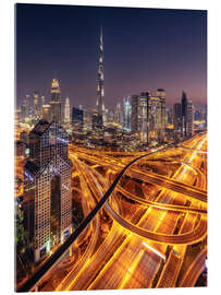 Acrylglasbild Skyline von Dubai - Achim Thomae