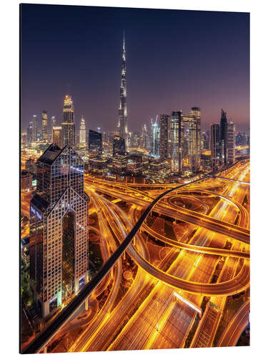 Cuadro de aluminio Dubai Skyline
