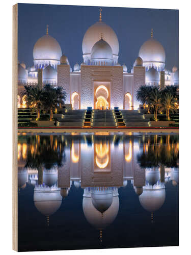 Cuadro de madera Sheikh Zayed Grand Mosque, Abu Dhabi