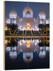 Cuadro de madera Sheikh Zayed Grand Mosque, Abu Dhabi - Achim Thomae