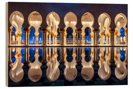 Quadro de madeira Sheikh Zayed Grand Mosque, Abu Dhabi - Achim Thomae