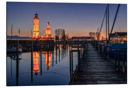 Cuadro de aluminio Sunset in Lindau on Lake Constance - Achim Thomae