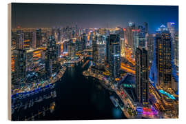 Cuadro de madera Dubai Marina - Achim Thomae