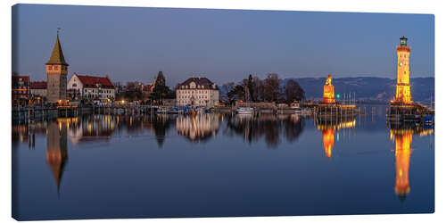 Lienzo New lighthouse Lindau on Lake Constance