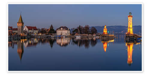 Poster Neuer Leuchtturm Lindau am Bodensee