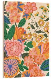 Cuadro de madera Secret garden