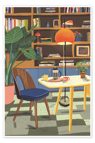 Póster Home Library