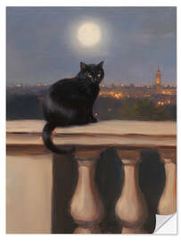 Sisustustarra Moonlight Cat