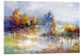 Acrylic print A Moment in the Autumn Glow - Leon Devenice