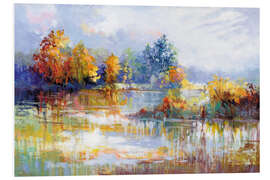 Hartschaumbild Ein Moment im Herbstglühen