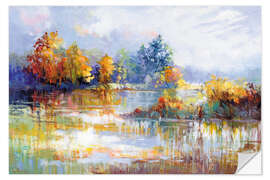 Wandsticker Ein Moment im Herbstglühen