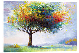 Acrylic print Tree of Happiness in the winds of life - Leon Devenice