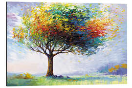 Quadro em alumínio Tree of Happiness in the winds of life - Leon Devenice