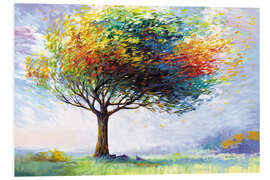 Foam board print Tree of Happiness in the winds of life - Leon Devenice