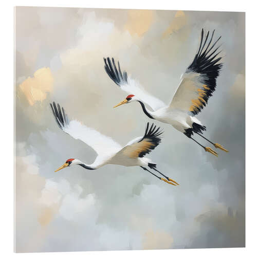 Acrylic print Mystic Journey of the Crane