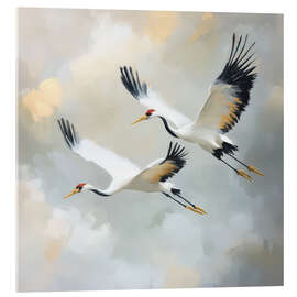 Acrylic print Mystic Journey of the Crane - DejaReve