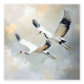 Veggbilde Mystic Journey of the Crane - DejaReve