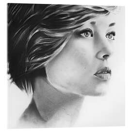 Tableau en verre acrylique Ethereal Gaze - Denny Stoekenbroek