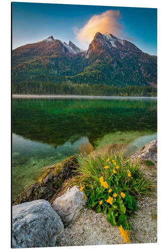 Alubild Frühling am Hochkalter, Bayern