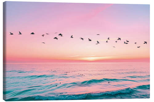 Leinwandbild Flugformation