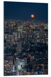 Cuadro de plexi-alu Full moon over Tokyo - Andreas Wonisch