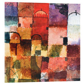 Acrylic print Red and White Domes, 1914/15 - Paul Klee