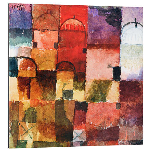 Aluminium print Red and White Domes, 1914/15