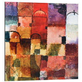 Aluminium print Red and White Domes, 1914/15 - Paul Klee