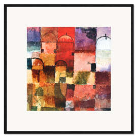 Gerahmter Kunstdruck Rote und weiße Kuppeln, 1914/15