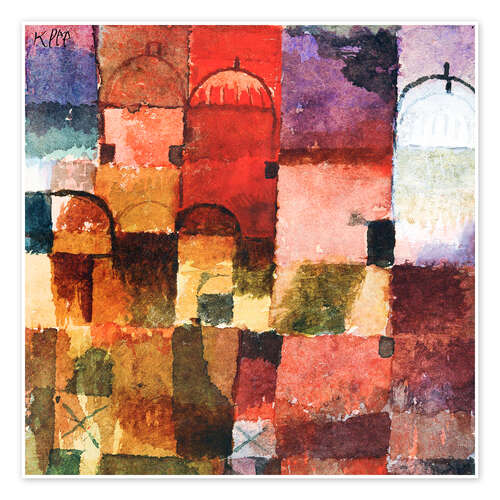 Plakat Red and White Domes, 1914/15