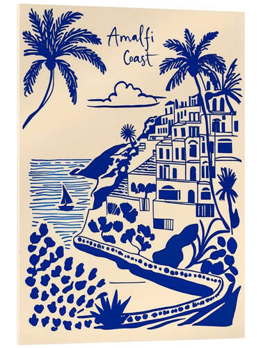 Akrylglastavla Blue Amalfi Coast