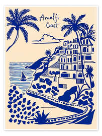 Plakat Blue Amalfi Coast