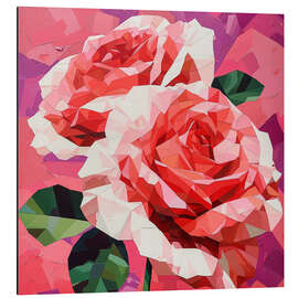 Alubild Kristallrosen