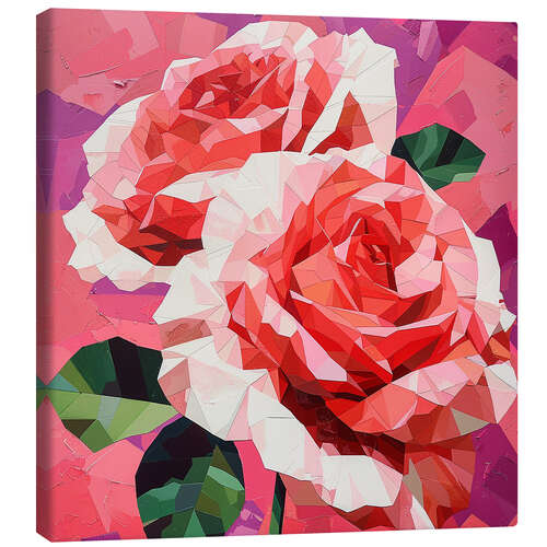Canvas print Crystal roses