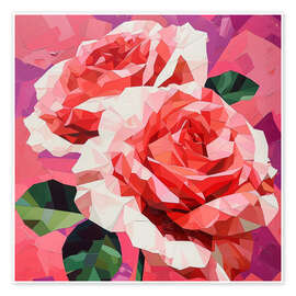 Tableau Roses de cristal - Maria Tuzhilkina