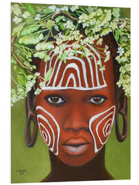 Cuadro de PVC African beauty with headdress