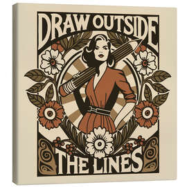 Canvas-taulu Draw outside the lines - Patruschka